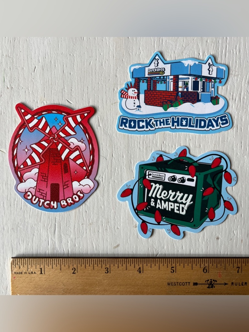 Dutch Bros Collectible Holiday 2025 Sticker Set